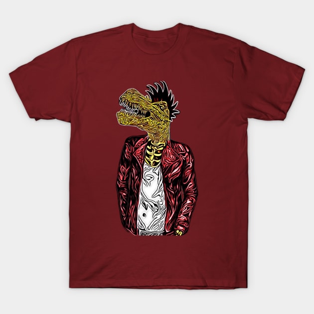 Dino Punk T-Shirt by BigTexFunkadelic